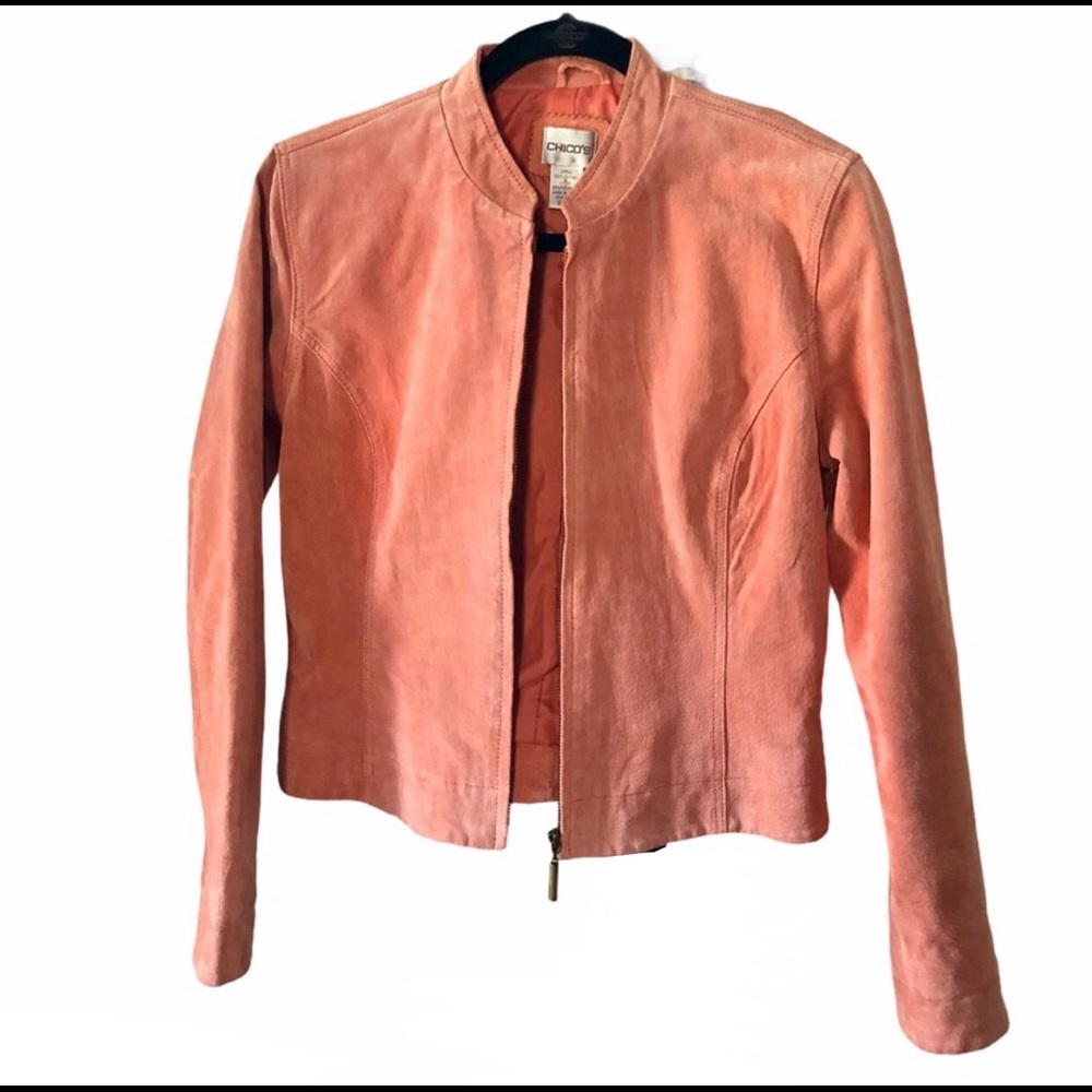 Real leather suede jacket